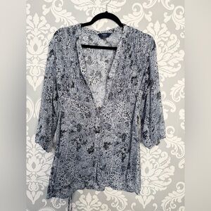 10/$25 • Reitmans Animal Print Sheer‎ Blouse